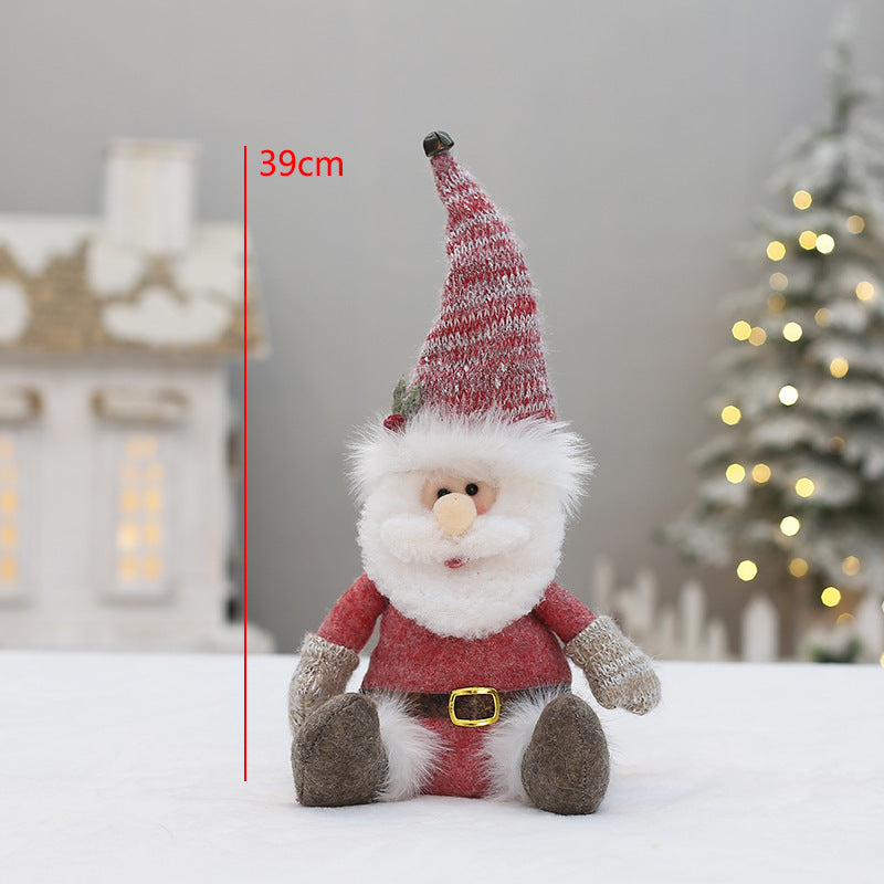 Dekorative Wichtelfigur in Rosa für Weihnachten