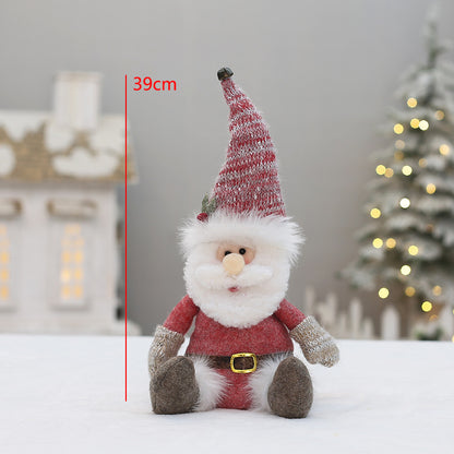 Dekorative Wichtelfigur in Rosa für Weihnachten