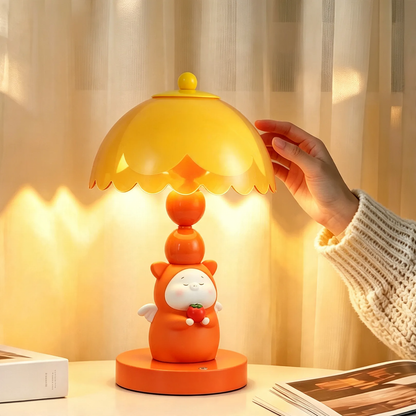 Engel-Schweinchen-Tischlampe