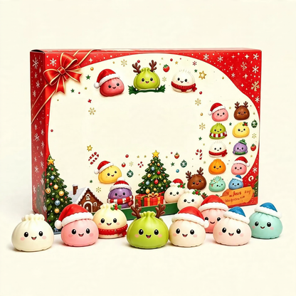 Weihnachts-Adventskalender mit 24 Anti-Stress-Spielzeugen