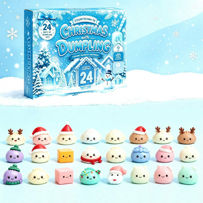 Weihnachts-Adventskalender mit 24 Anti-Stress-Spielzeugen