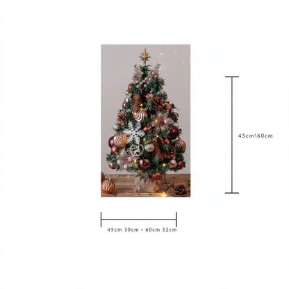 Weihnachtsbaum-Set mit LED-Beleuchtung, 45 cm