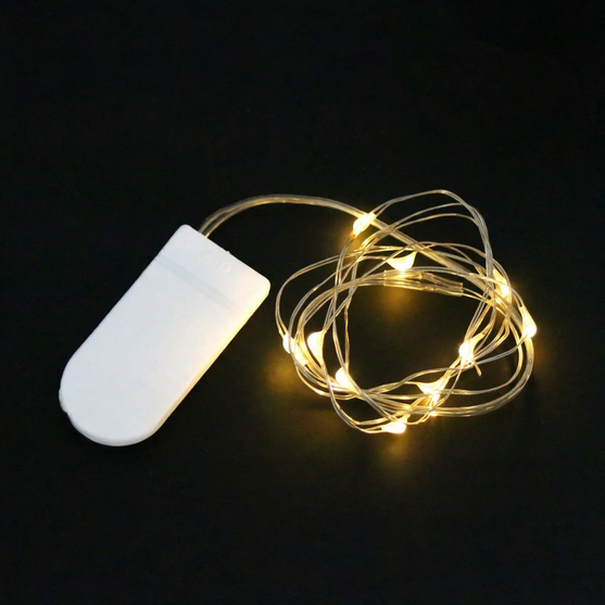 LED-Kupferdraht-Lichterkette mit Batteriebox