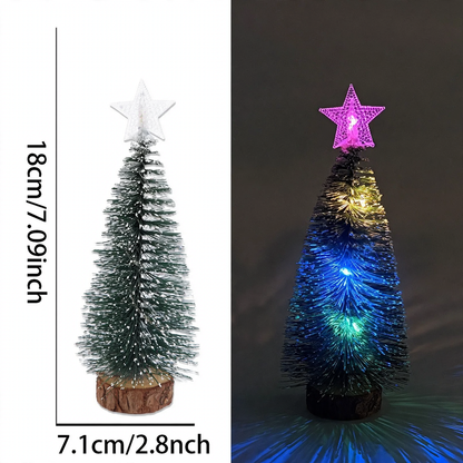 Mini-Weihnachtsbaum mit LED-Beleuchtung und Stern