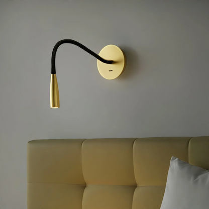 Flexible LED-Wandleuchte mit Schwanenhals