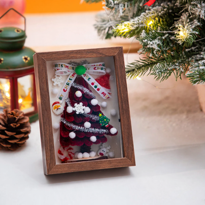 DIY-Weihnachtsbaum-Set aus Holz, 12x28 cm