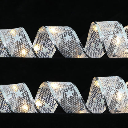 Dekorative LED-Lichterkette mit Schleifenband