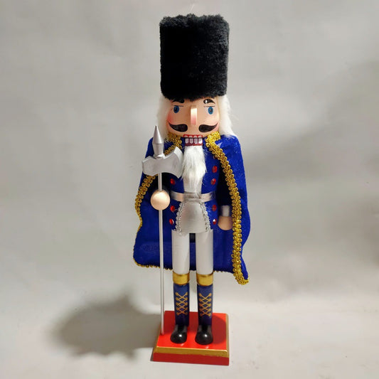 Nussknacker-Figur aus Holz mit Umhang, 38 cm