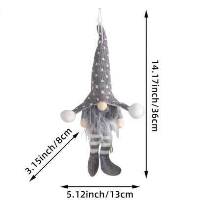 Leuchtende Weihnachts-Wichtelfigur mit Pailletten