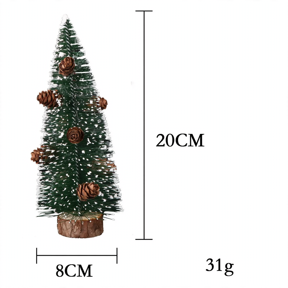 Mini-Weihnachtsbaum aus Kiefernnadeln, beschneit, 10-40cm