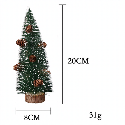 Mini-Weihnachtsbaum aus Kiefernnadeln, beschneit, 10-40cm