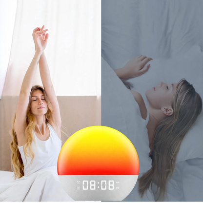LED-Wecklicht mit Sonnenaufgangssimulation und Radio