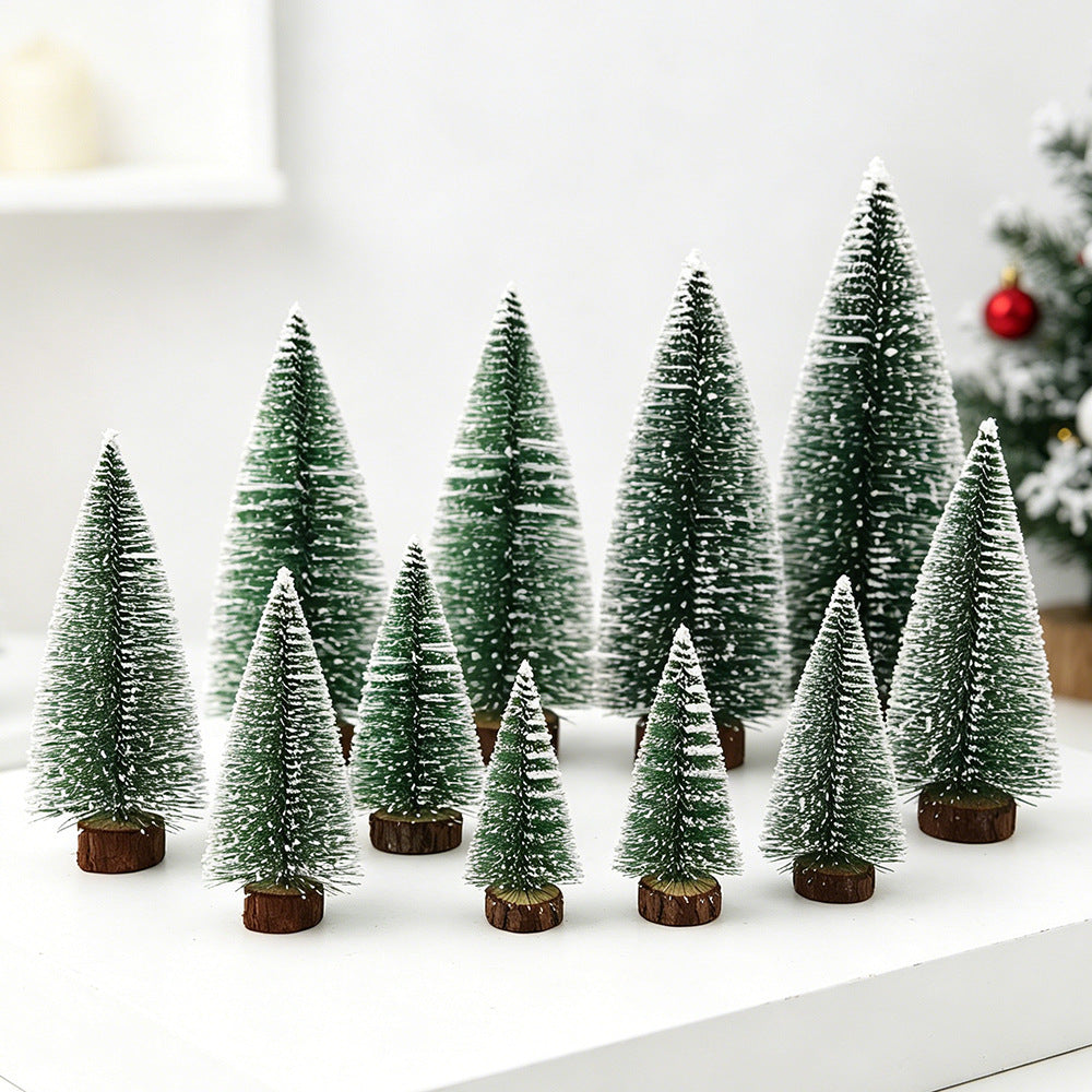 Mini-Weihnachtsbaum mit Schnee-Effekt