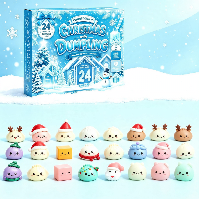 Weihnachts-Adventskalender mit 24 Anti-Stress-Spielzeugen