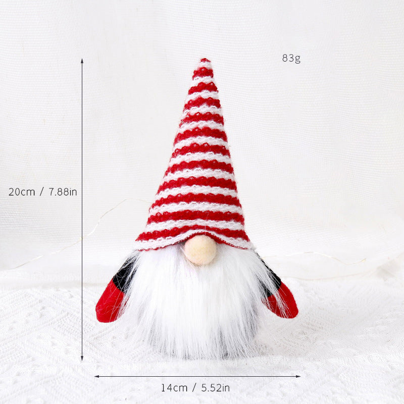 Weihnachts-Wichtelfigur, dekorative Stoffpuppe