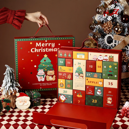 Weihnachts-Adventskalender Box, 24 Fächer