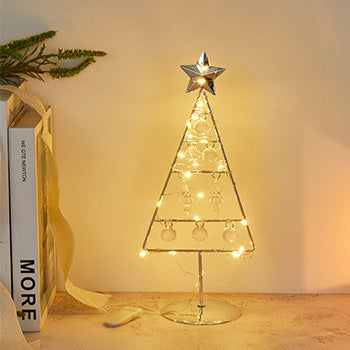 Dekorative LED-Weihnachtsbaum-Figur aus Metall