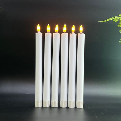 LED-Stabkerzen-Set, 6 Stück, mit Fernbedienung
