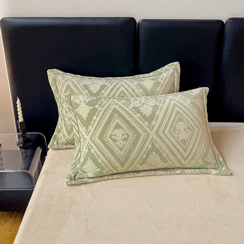 Milchfaser-Fleece Bettwäsche-Set mit 6D-Prägung