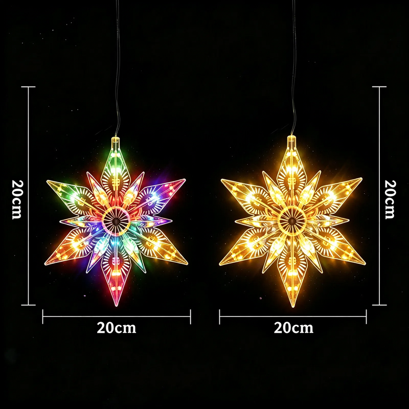 LED-Fenster-Deko-Licht mit Saugnapf