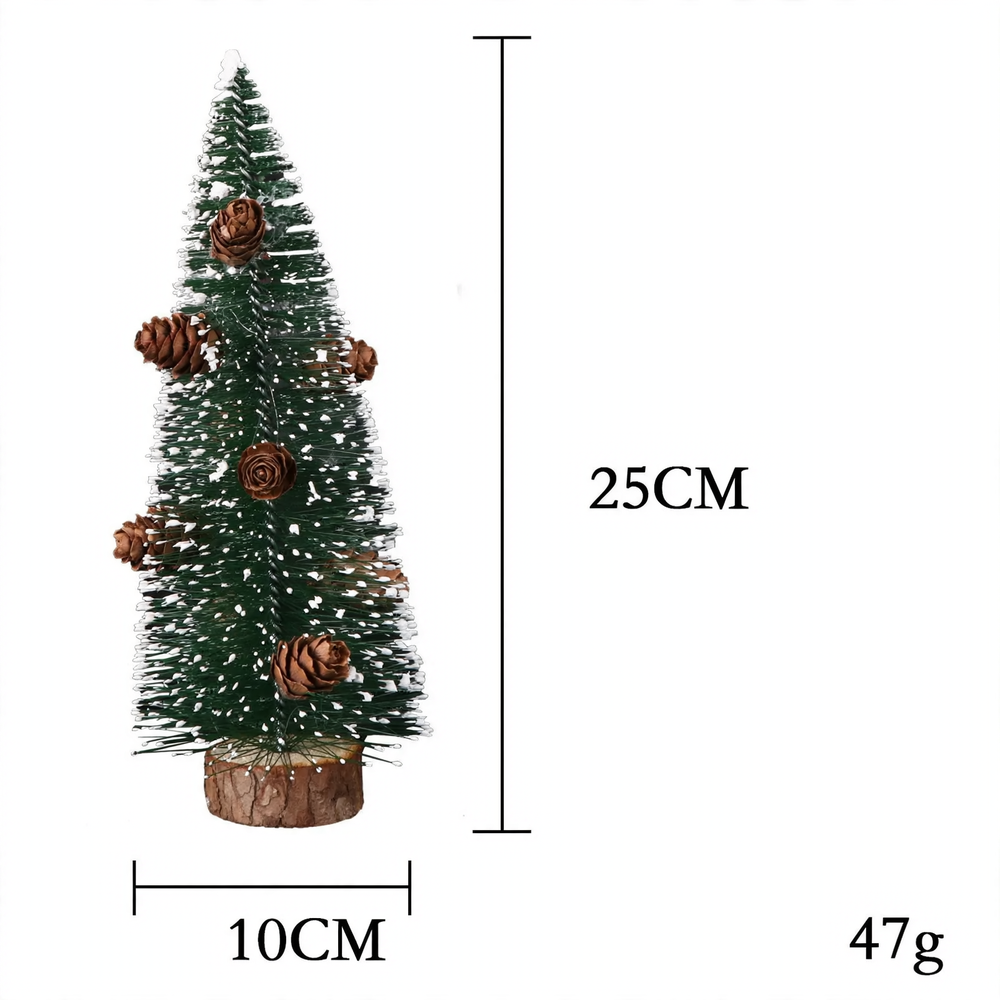 Mini-Weihnachtsbaum aus Kiefernnadeln, beschneit, 10-40cm