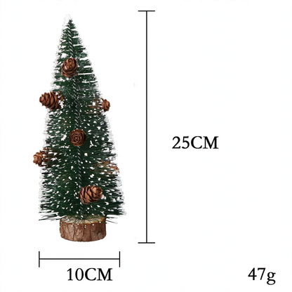 Mini-Weihnachtsbaum aus Kiefernnadeln, beschneit, 10-40cm
