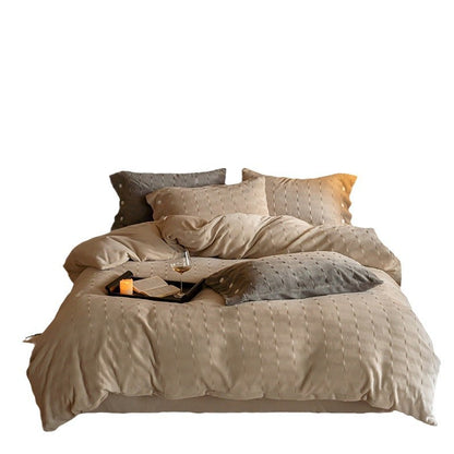 Milchfaser-Fleece Bettwäsche-Set, doppelseitig