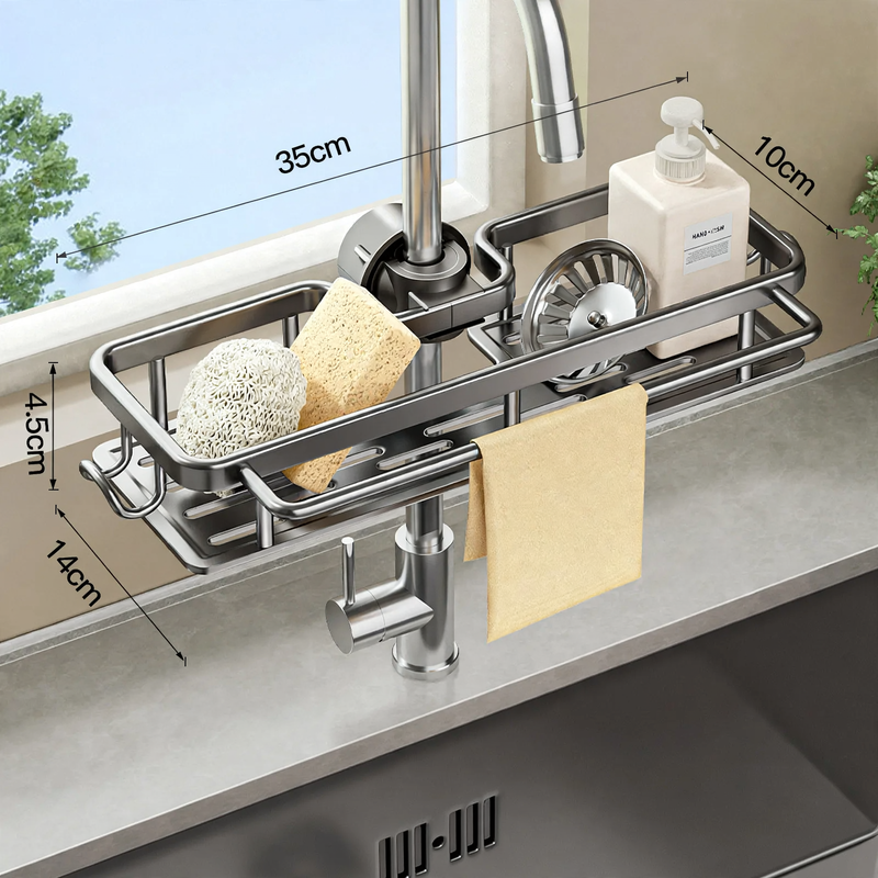 Abtropfgestell für Spüle mit Aluminiumrahmen
