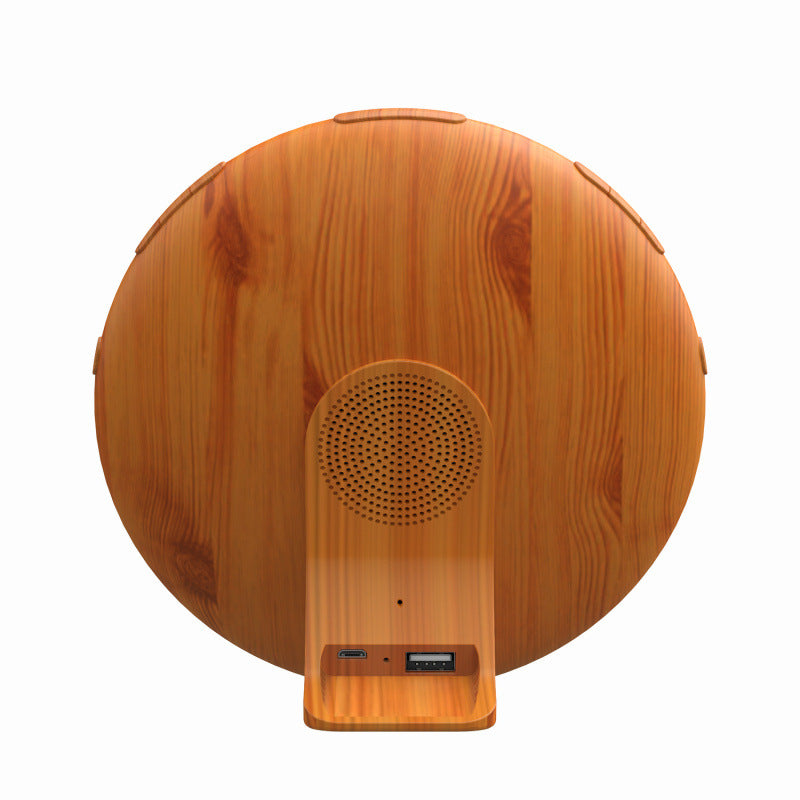 Holzoptik-Wecker mit Sonnenaufgangssimulation