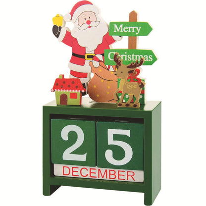 Dekorativer Holz-Adventskalender für den Tisch