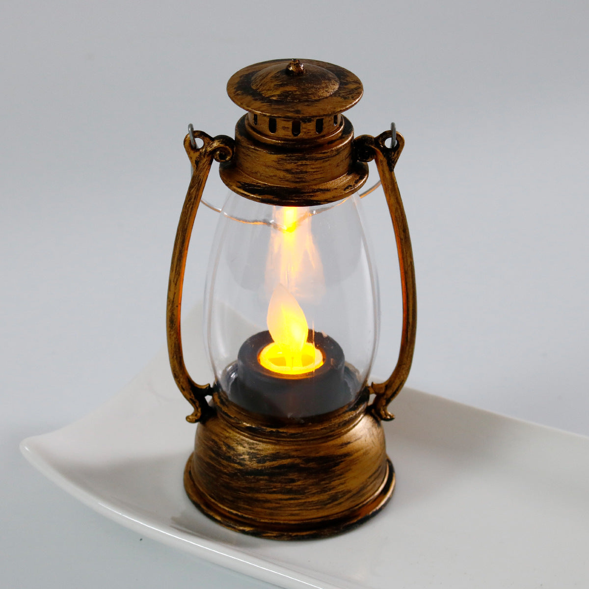 Mini-LED-Laterne im Vintage-Stil
