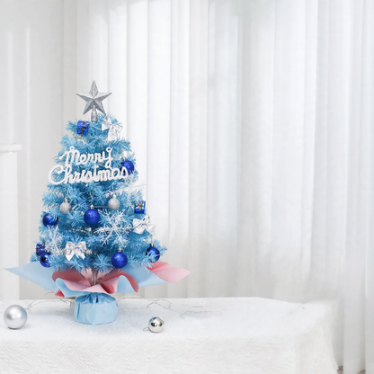 Blauer Mini-Weihnachtsbaum, 45 cm