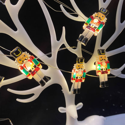 LED-Weihnachts-Lichterkette mit Motiven, 3 m
