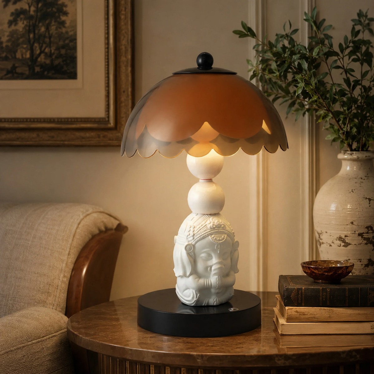 Nachttischlampe mit Elefanten-Motiv, niedlich