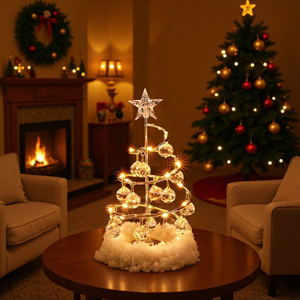 Dekorative LED-Weihnachtsbaum-Figur aus Metall
