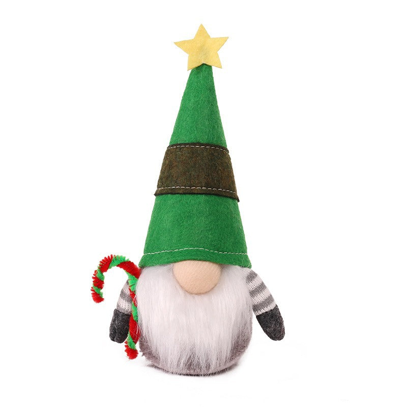 Weihnachts-Wichtelfigur mit Stern und Geweih, 18x7 cm