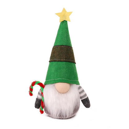 Weihnachts-Wichtelfigur mit Stern und Geweih, 18x7 cm