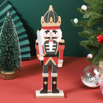 Dekorative Nussknacker-Figur aus Buchenholz