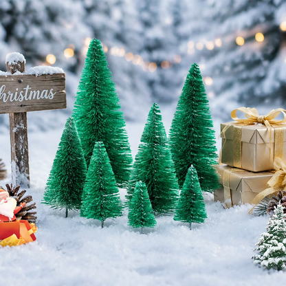 Miniatur-Weihnachtsbaum mit Schnee-Optik