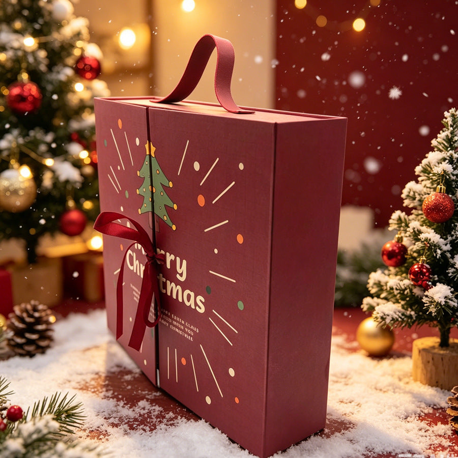 Weihnachts-Adventskalender-Geschenkbox mit Doppeltür