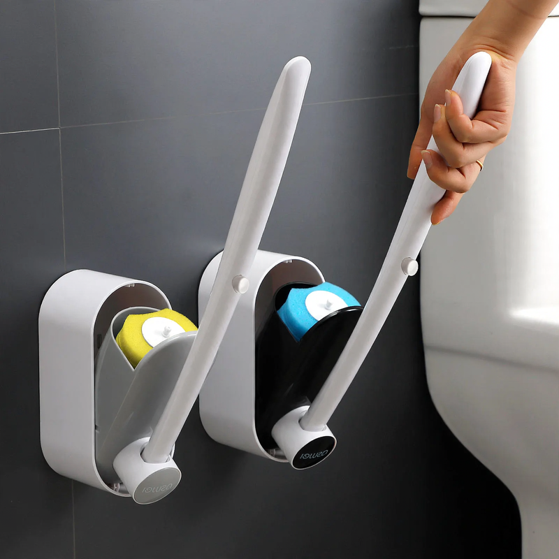 Einweg-Toilettenbürste mit Langgriff