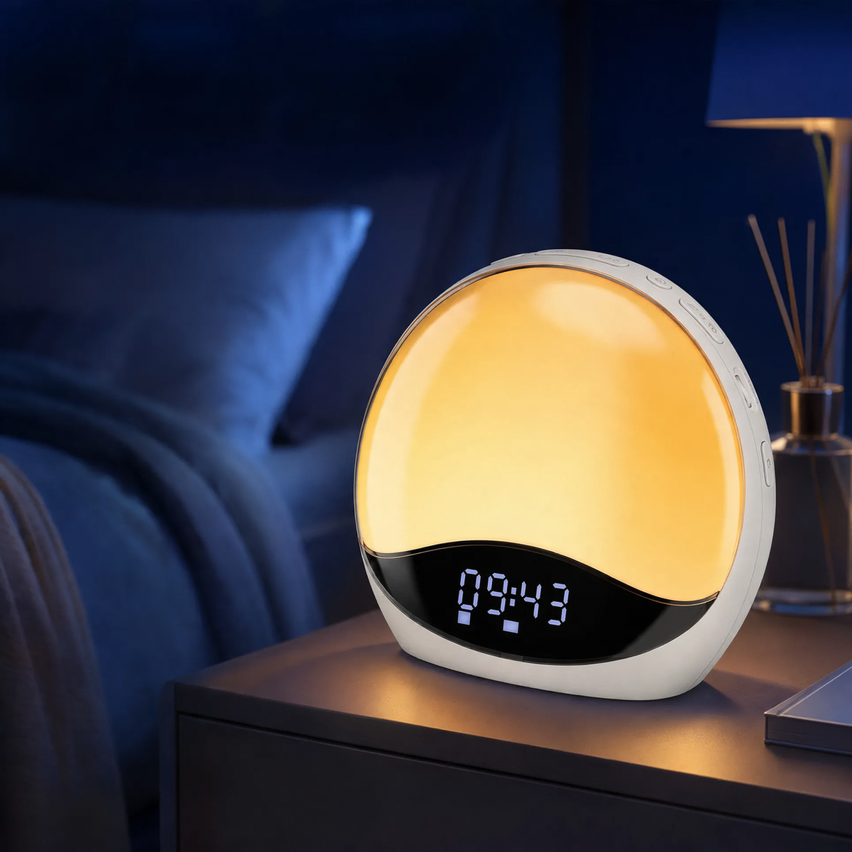 Intelligente LED-Weckleuchte mit Sonnenaufgangssimulation