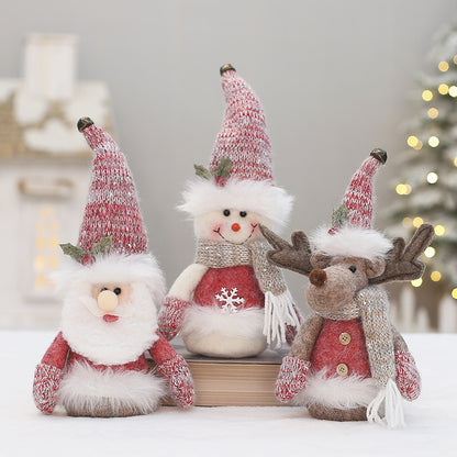 Dekorative Wichtelfigur in Rosa für Weihnachten