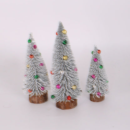 Mini-Weihnachtsbaum aus Kiefernnadeln, verschiedene Farben