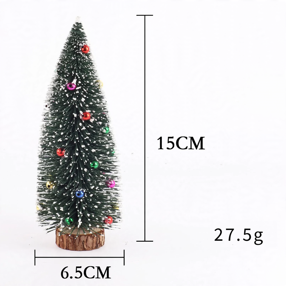 Mini-Weihnachtsbaum aus Kiefernnadeln, beschneit, 10-40cm