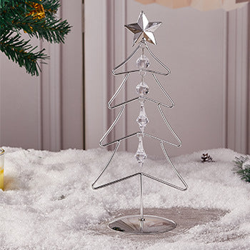 Dekorative LED-Weihnachtsbaum-Figur aus Metall