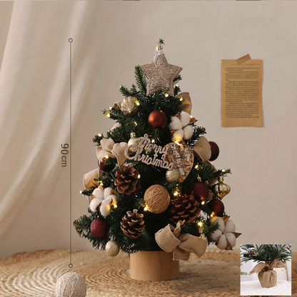 Künstlicher Weihnachtsbaum mit Beleuchtung, PE, 45-90 cm