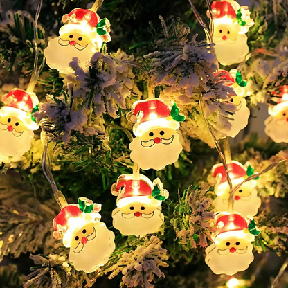 LED-Weihnachts-Lichterkette mit verschiedenen Motiven
