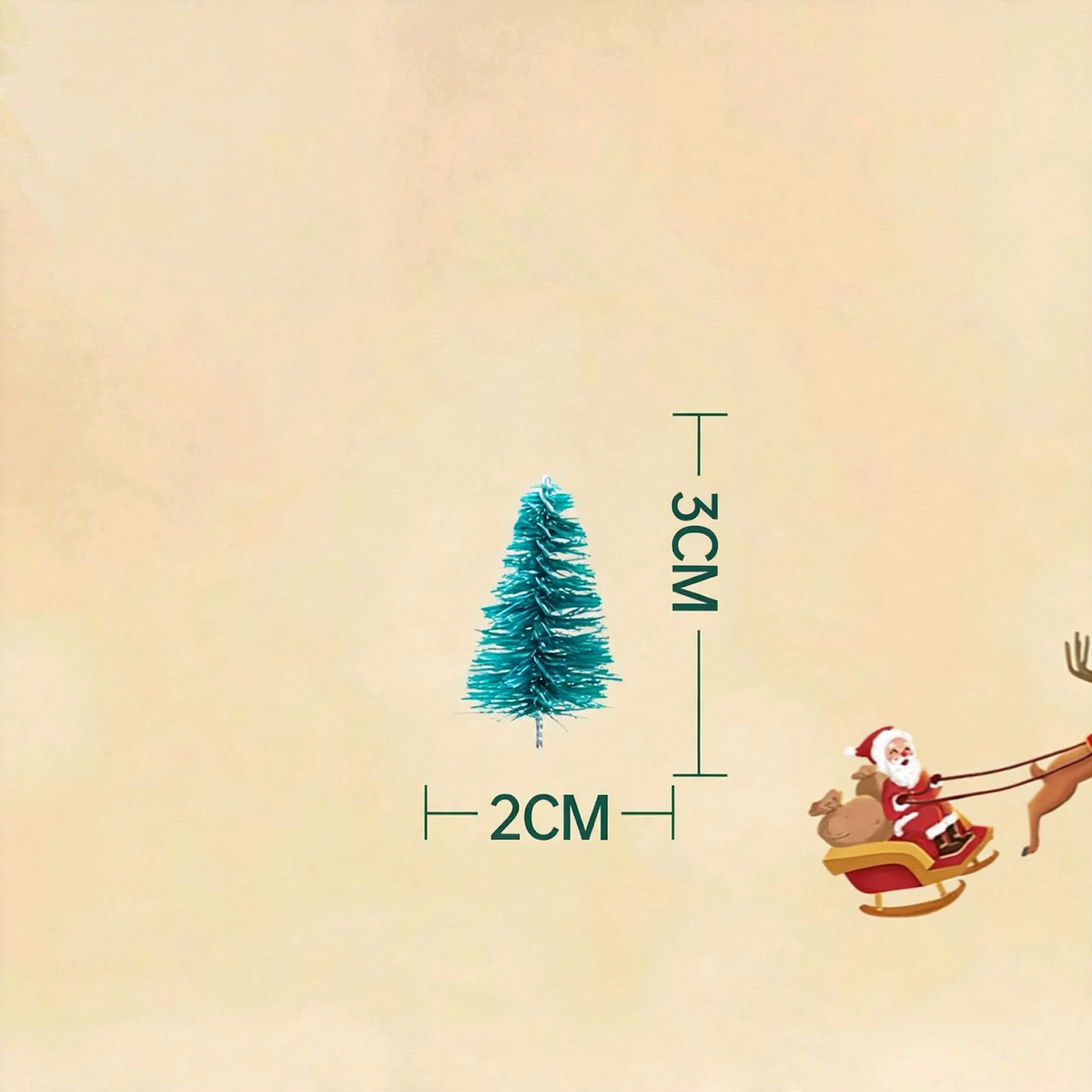Miniatur-Weihnachtsbaum und Kranz-Dekoration