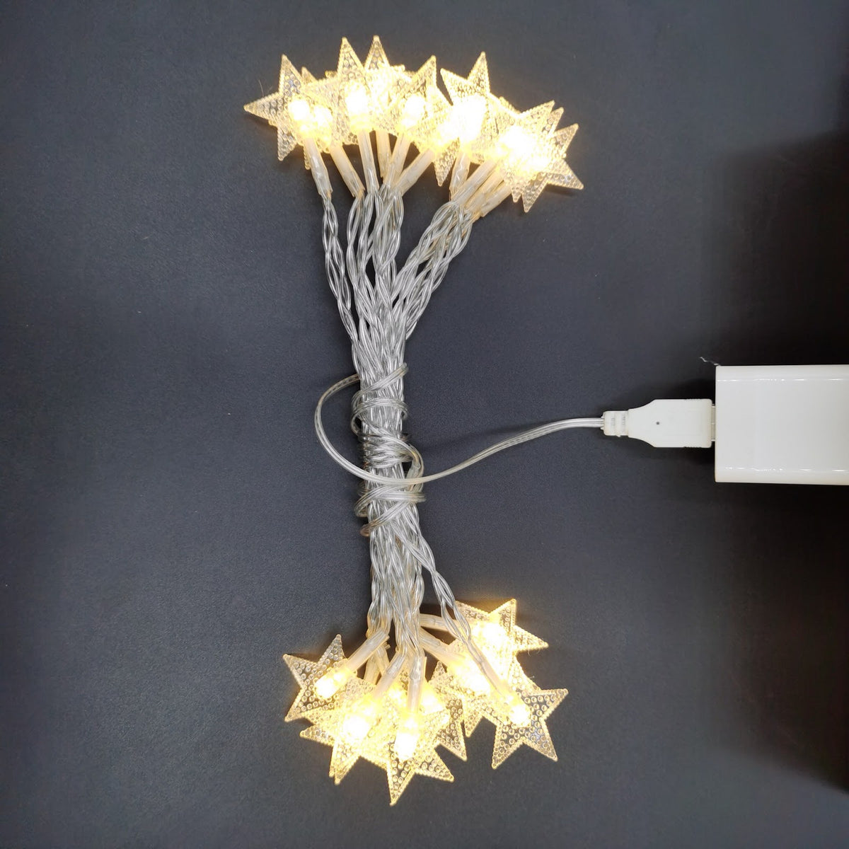 LED-Sternen-Lichterkette für festliche Dekoration